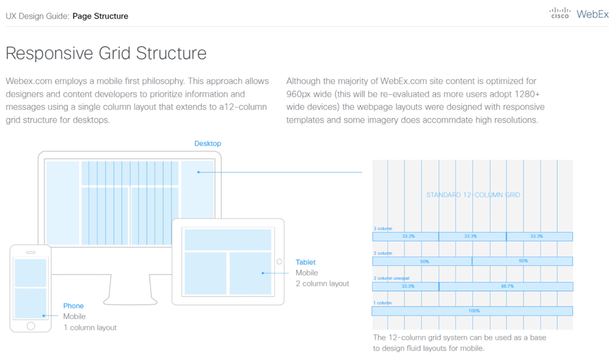 Responsive layout and component guidelines for mobile-friendly marketing pages