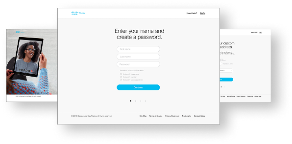 Product Sign Up mockup