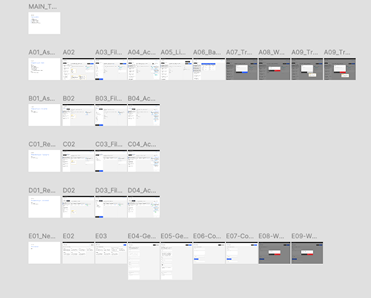 Component variations and mockups